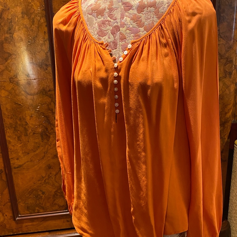 Women's Karen Kane Orange Blouse